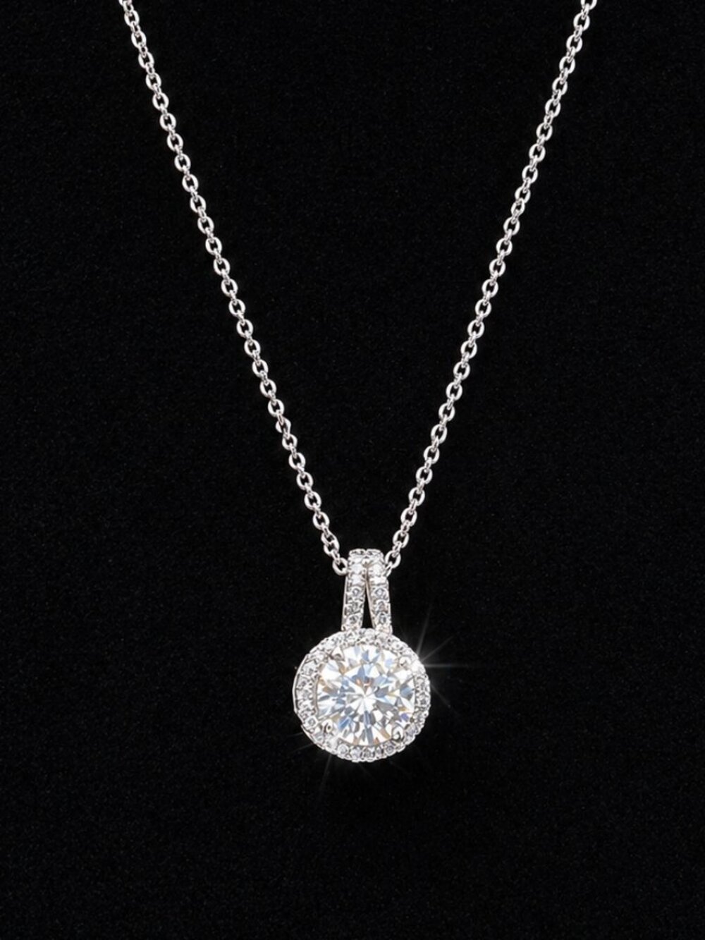XL08 Big Bertha   2 ct Moissinaite in sterling silver